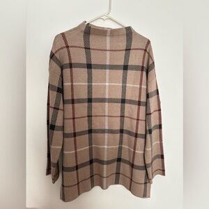 Adrienne Vittadini Plaid Sweater